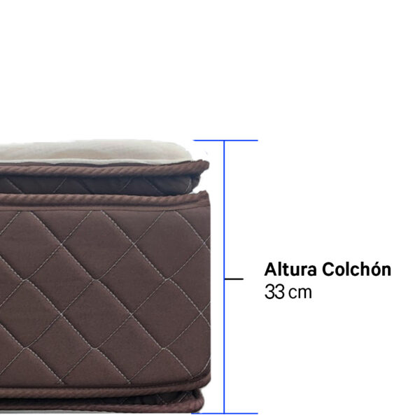 Alternative view of Colchon Platino Kavanag 160 x 200 x 33