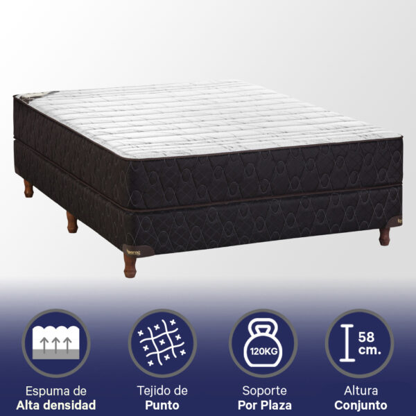 Conjunto Sommier Monaco 140 x 190