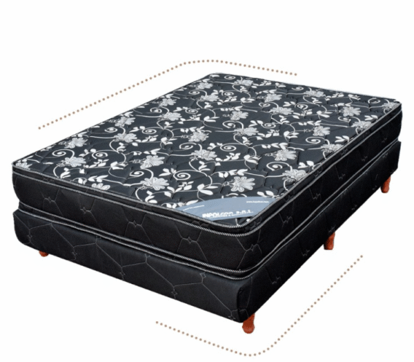 Conjunto Sommier Monaco Inpolcor 100 x 190 x 23