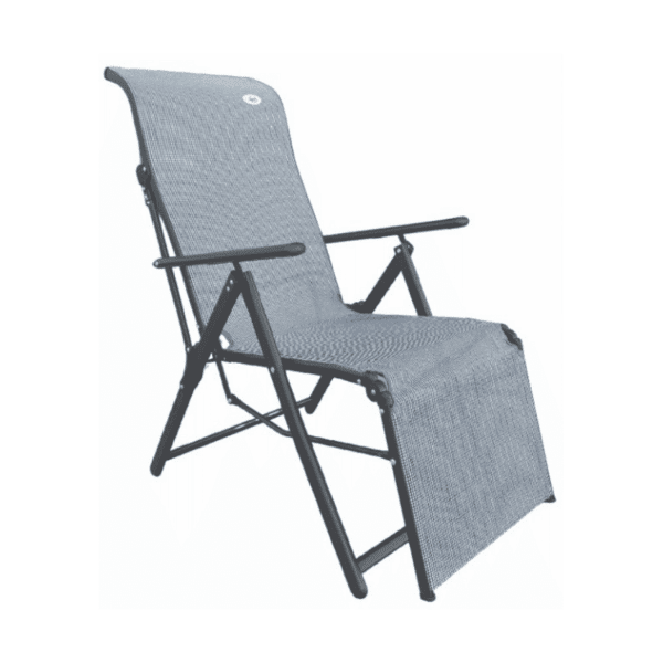 Reposera Plegable Con Apoya Pie