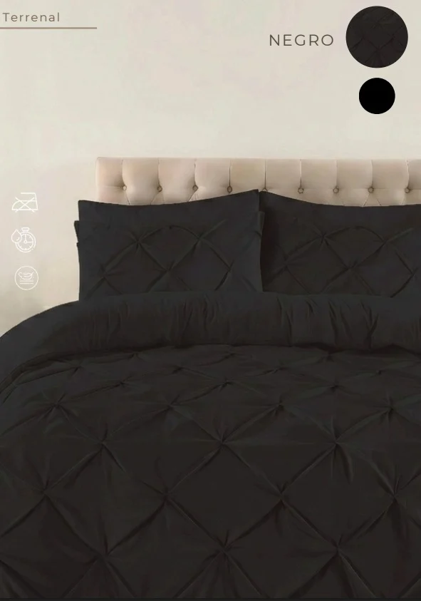 Edredon Vintage Satinado Queen Size - Imagen 4