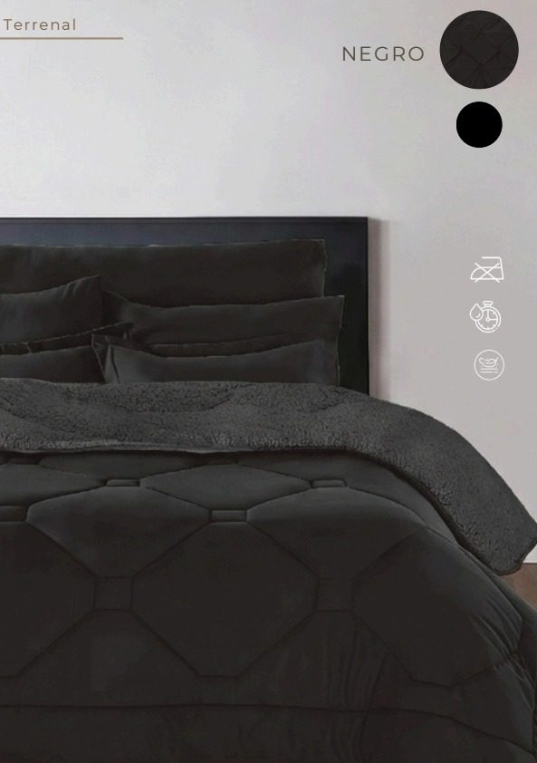 Edredon Corderito Reversible King Size