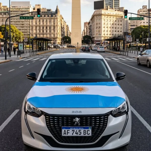 Funda Para Capot De Auto Bandera Argentina