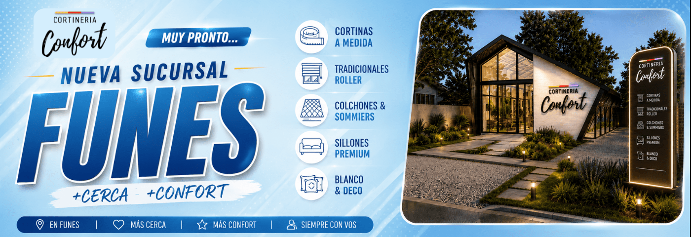 NUEVA SUCURSAL (1) - Cortinería Confort Rosario