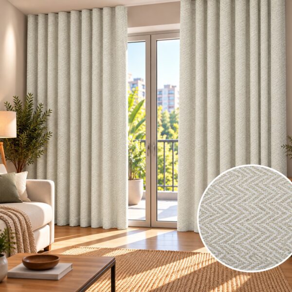 Juego De Cortinas Black Out Lino - Imagen 4