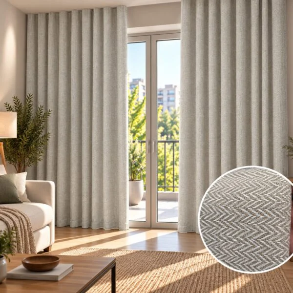 Juego De Cortinas Black Out Lino