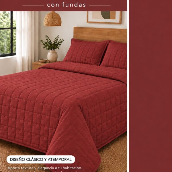 Cover Quilt Liso Queen Size Cacharel - Imagen 6