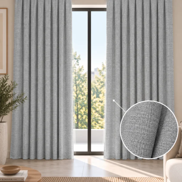 Juego De Cortinas Lino Pesado