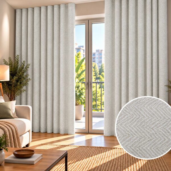 Juego De Cortinas Black Out Lino - Imagen 3