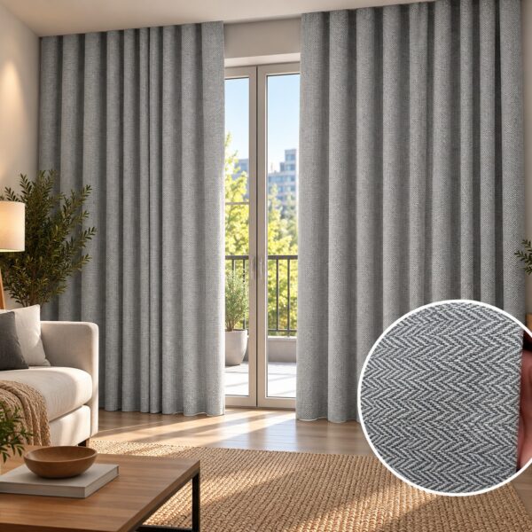 Alternative view of Juego De Cortinas Black Out Lino