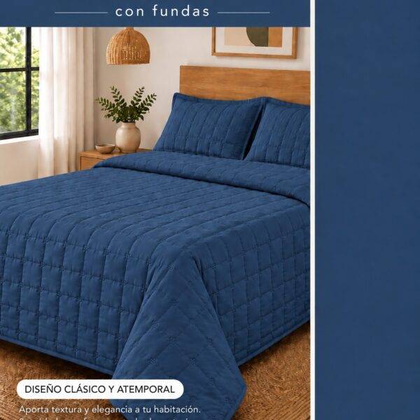 Cover Quilt Liso Queen Size Cacharel - Imagen 4