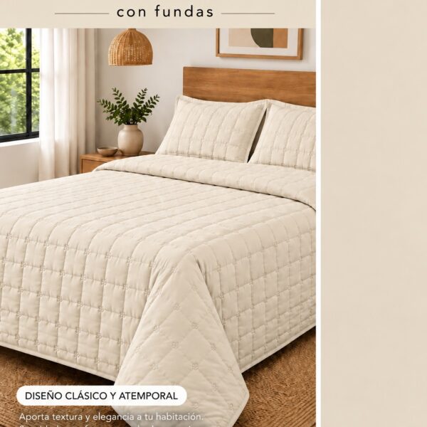 Cover Quilt Liso Queen Size Cacharel - Imagen 7