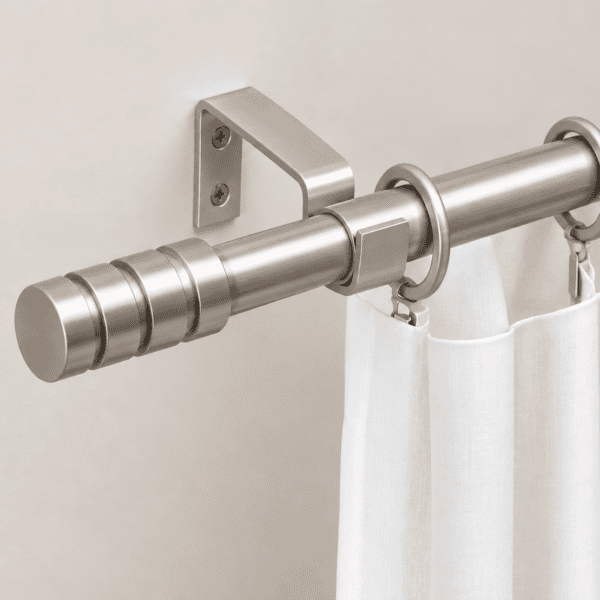 Alternative view of Combo Barral Telescopico Extensible Simple + Cortina Black Out Lino