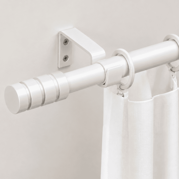 Combo Barral Telescopico Extensible Simple + Cortina Black Out Lino - Imagen 3
