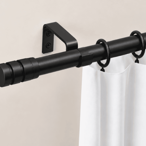Combo Barral Telescopico Extensible Simple + Cortina Black Out Lino - Imagen 4