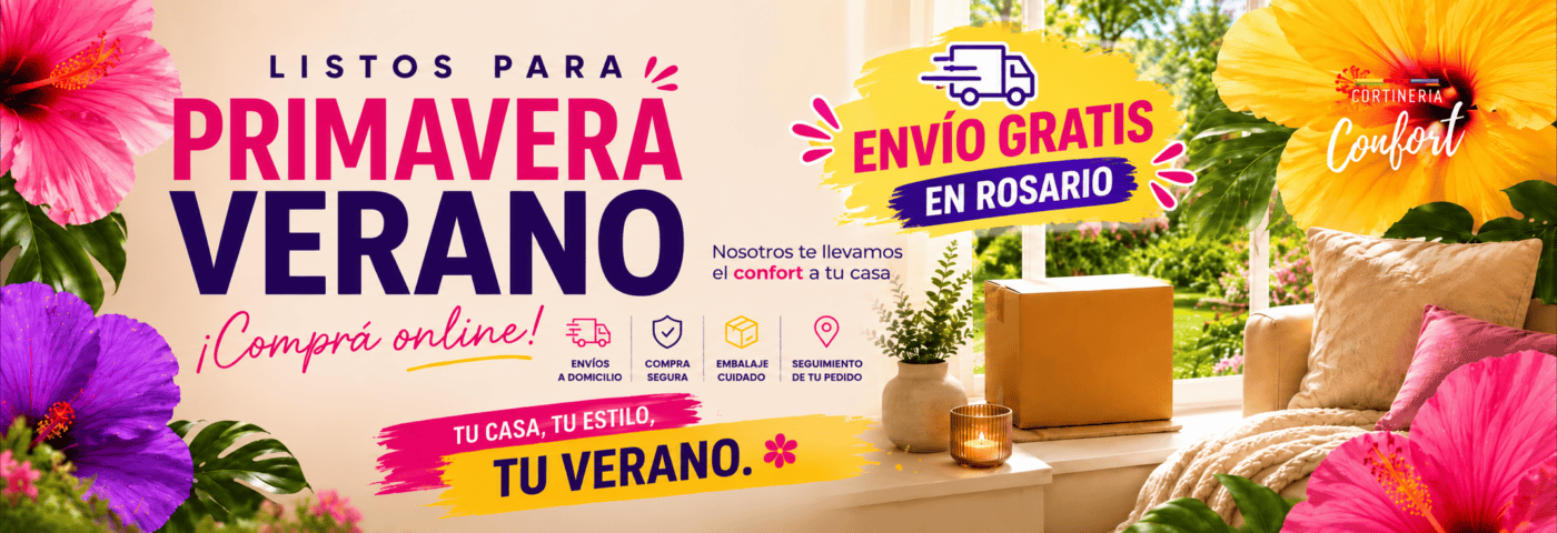 Primavera y verano con confort en casa - Cortinería Confort Rosario