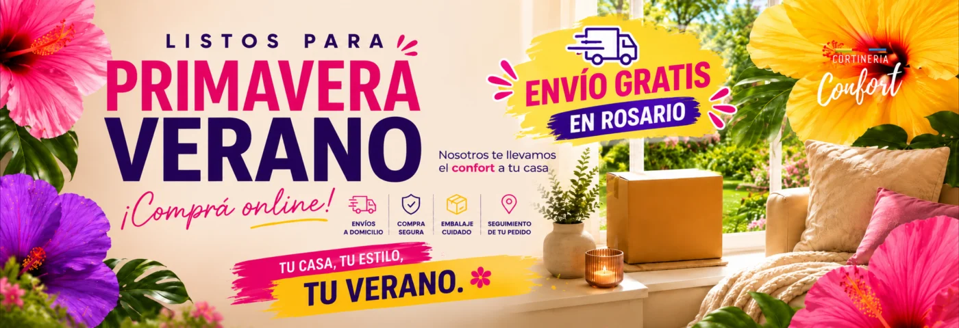 Primavera y verano con confort en casa - Cortinería Confort Rosario