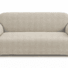 Sofá beige de tres plazas - Cortinería Confort Rosario